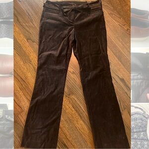NWT Limited Cassidy black velvet bootcut pants 10R